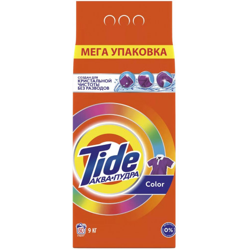 Стиральный порошок автомат Tide (Тайд) Аквапудра «Color», 9 кг Стиральный порошок автомат Tide (Тайд) Аквапудра «Color», 9 кг