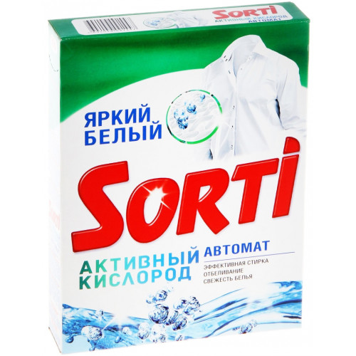Стиральный порошок автомат Sorti (Сорти) Активный кислород, 350 г Стиральный порошок автомат Sorti (Сорти) Активный кислород, 350 г