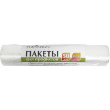 Пакеты для продуктов EuroHouse (ЕвроХаус), 25х32 см, 50 шт в рулоне Пакеты для продуктов EuroHouse (ЕвроХаус), 25х32 см, 50 шт в рулоне