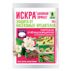 Искра Двойной эффект от долгоносиков, тли, колорадского жука и 60 вредит, 10 гр Искра Двойной эффект от долгоносиков, тли, колорадского жука и 60 вредит, 10 гр