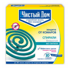 Спирали от комаров Чистый дом, 10 шт