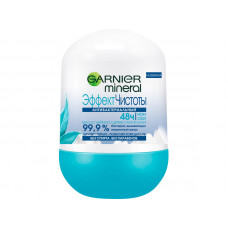 Антиперспирант шариковый Garnier (Гарньер) Mineral Эффект Чистоты, 50 мл Антиперспирант шариковый Garnier (Гарньер) Mineral Эффект Чистоты, 50 мл