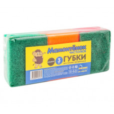 Губки для посуды профильные Мамонтенок Комфорт, 3 шт Губки для посуды профильные Мамонтенок Комфорт, 3 шт