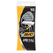 Станки для бритья одноразовые Bic Metal (10 шт) Станки для бритья одноразовые Bic Metal (10 шт)