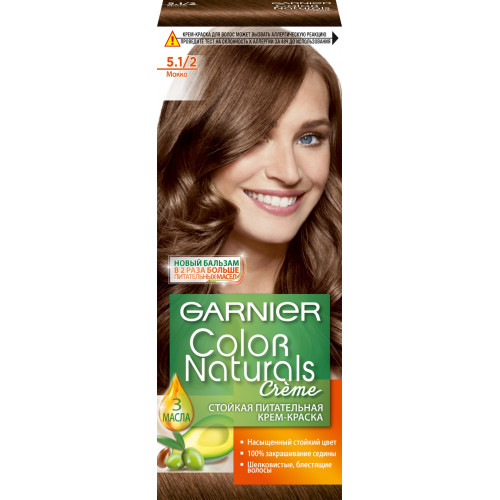 Краска для волос Garnier (Гарньер) Color Naturals 5.12 - Мокко Краска для волос Garnier (Гарньер) Color Naturals 5.12 - Мокко