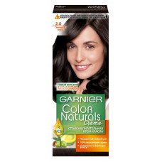 Краска для волос Garnier (Гарньер) Color Naturals Creme, тон 2.00 - Элегантный черный Краска для волос Garnier (Гарньер) Color Naturals Creme, тон 2.00 - Элегантный черный