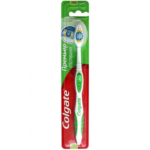 Зубная щетка Colgate (Колгейт) Премьер Отбеливания, средняя жесткость, 1 шт Зубная щетка Colgate (Колгейт) Премьер Отбеливания, средняя жесткость, 1 шт