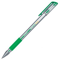 Ручка гелевая с грипом Staff (Стафф) Everyday GP-194, цвет зелёный, корпус прозрачный, узел 0,5 мм, линия 0,35 мм Ручка гелевая с грипом Staff (Стафф) Everyday GP-194, цвет зелёный, корпус прозрачный, узел 0,5 мм, линия 0,35 мм