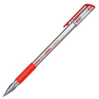 Ручка гелевая с грипом Staff (Стафф) Everyday GP-193, цвет красный, корпус прозрачный, узел 0,5 мм, линия 0,35 мм Ручка гелевая с грипом Staff (Стафф) Everyday GP-193, цвет красный, корпус прозрачный, узел 0,5 мм, линия 0,35 мм