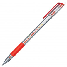 Ручка гелевая с грипом Staff (Стафф) Everyday GP-193, цвет красный, корпус прозрачный, узел 0,5 мм, линия 0,35 мм Ручка гелевая с грипом Staff (Стафф) Everyday GP-193, цвет красный, корпус прозрачный, узел 0,5 мм, линия 0,35 мм