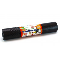 Мешки для мусора ПВД MirPack (МирПак) Надежные, черные, 120 л, 30 мкм, 20 шт Мешки для мусора ПВД MirPack (МирПак) Надежные, черные, 120 л, 30 мкм, 20 шт