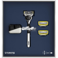 Подарочный набор Gillette Fusion Proshield (Джилет) Ограниченная серия: Бритва с 3 сменными кассетами и подставкой Подарочный набор Gillette Fusion Proshield (Джилет) Ограниченная серия: Бритва с 3 сменными кассетами и подставкой