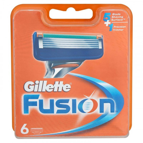 Кассеты для бритья Gillette Fusion (Джилет Фьюжен), 6 шт Кассеты для бритья Gillette Fusion (Джилет Фьюжен), 6 шт