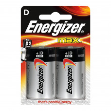 Батарейки Energizer (Энерджайзер) Max, тип D/LR20, 1,5 V, 2 шт