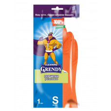 Перчатки резиновые с х/б напылением Grendy, размер S