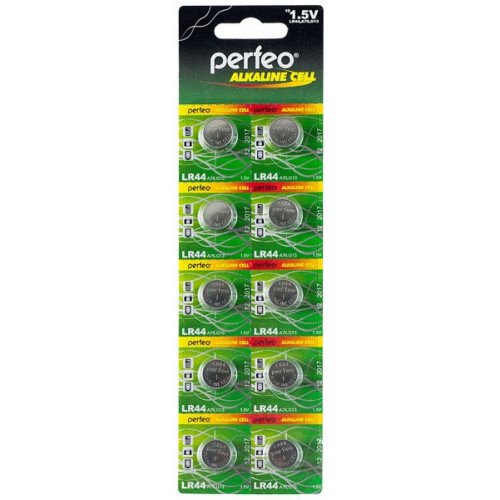 Батарейка литиевая таблетка Perfeo (Перфео) Alkaline Cell, LR44 Батарейка литиевая таблетка Perfeo (Перфео) Alkaline Cell, LR44