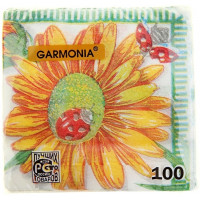 Салфетки Гармония Ромашка, 100 шт Салфетки Гармония Ромашка, 100 шт