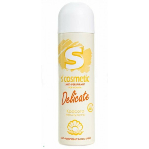 Антиперспирант-спрей для тела женский S'Cosmetic Delicate (Косметик Деликат), 145 мл Антиперспирант-спрей для тела женский S'Cosmetic Delicate (Косметик Деликат), 145 мл