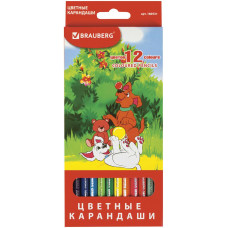 Карандаши цветные Brauberg (Брауберг) My lovely dogs, заточенные, картонная упаковка, 12 цветов Карандаши цветные Brauberg (Брауберг) My lovely dogs, заточенные, картонная упаковка, 12 цветов