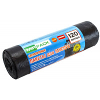 Мешки для мусора ПНД MirPack (МирПак) Extra, черные, 120 л, 14 мкм, 10 шт Мешки для мусора ПНД MirPack (МирПак) Extra, черные, 120 л, 14 мкм, 10 шт