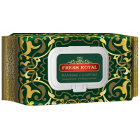 Влажные салфетки Fresh Royal с крышкой, 120 шт Влажные салфетки Fresh Royal с крышкой, 120 шт