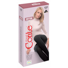 Колготки Conte Cotton (Конте Коттон), Nero, черные, 250 den, 4 размер Колготки Conte Cotton (Конте Коттон), Nero, черные, 250 den, 4 размер