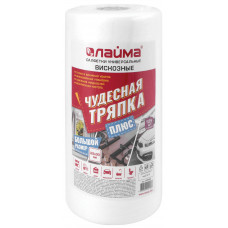 Салфетки универсальные Чудесная Тряпка Плюс Лайма вискозные, 45 г/м2, 25х30 см, 125 шт/рулон Салфетки универсальные Чудесная Тряпка Плюс Лайма вискозные, 45 г/м2, 25х30 см, 125 шт/рулон