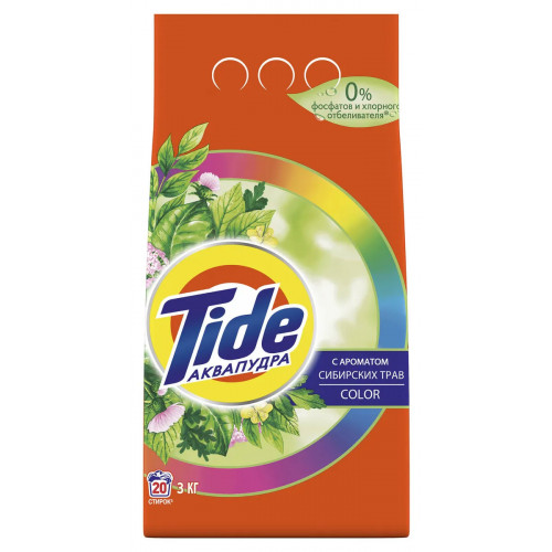 Стиральный порошок автомат Tide (Тайд) Аквапудра Сибирские Травы Color, 3 кг Стиральный порошок автомат Tide (Тайд) Аквапудра Сибирские Травы Color, 3 кг