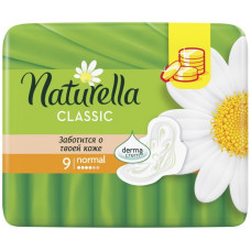 Прокладки Naturella (Натурелла) Classic Normal, с крылышками, 4 капли, 9 шт Прокладки Naturella (Натурелла) Classic Normal, с крылышками, 4 капли, 9 шт