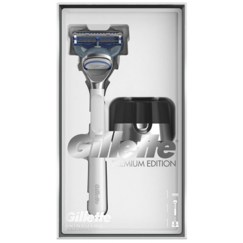Подарочный набор Gillette (Джилет) SkinGuard Станок + 1 кассета + подставка магнитная Подарочный набор Gillette (Джилет) SkinGuard Станок + 1 кассета + подставка магнитная