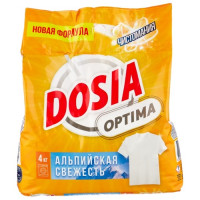 Стиральный порошок автомат Dosia (Дося) Optima Альпийская свежесть, 4 кг Стиральный порошок автомат Dosia (Дося) Optima Альпийская свежесть, 4 кг