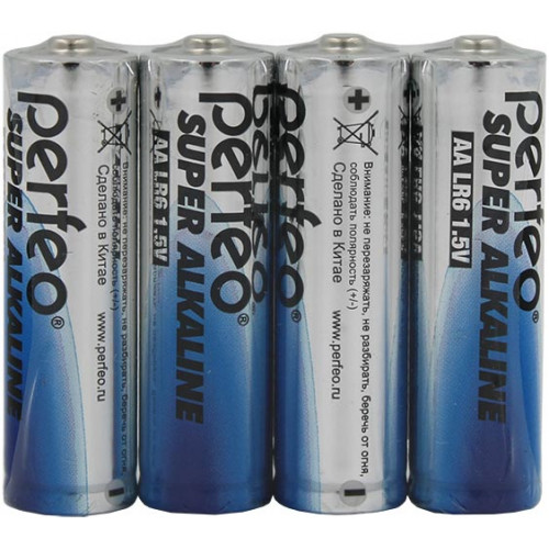 Батарейки Perfeo (Перфео) LR6/4SH Super Alkaline, 4 шт Батарейки Perfeo (Перфео) LR6/4SH Super Alkaline, 4 шт