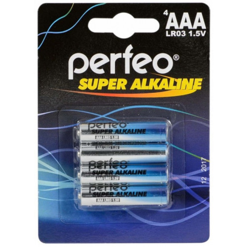 Батарейки Perfeo (Перфео) LR03/4BL Super Alkaline, 4 шт Батарейки Perfeo (Перфео) LR03/4BL Super Alkaline, 4 шт