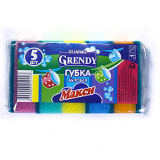 Губка для посуды Grendy (Гренди) Макси, 5 шт Губка для посуды Grendy (Гренди) Макси, 5 шт