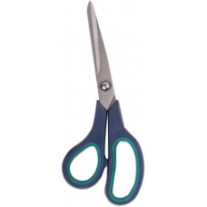 Ножницы Brauberg (Брауберг) Soft Grip, резиновые вставки, серо-зеленые, 3-сторонняя заточка, 190 мм Ножницы Brauberg (Брауберг) Soft Grip, резиновые вставки, серо-зеленые, 3-сторонняя заточка, 190 мм