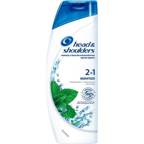 Шампунь-бальзам для волос Head and Shoulders (Хед Энд Шолдерс) Ментол 2 в 1, 200 мл Шампунь-бальзам для волос Head and Shoulders (Хед Энд Шолдерс) Ментол 2 в 1, 200 мл
