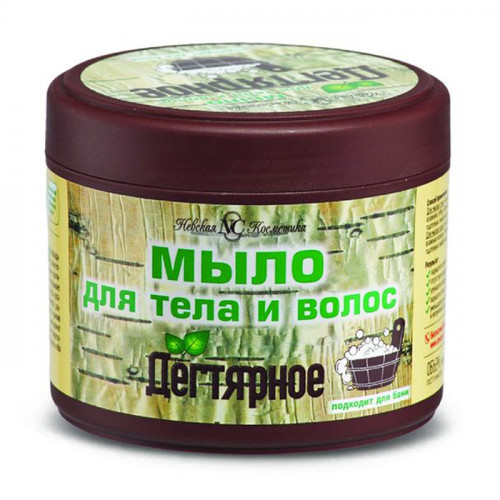 Мыло для тела и волос Невская Косметика Дегтярное, 300 мл Мыло для тела и волос Невская Косметика Дегтярное, 300 мл