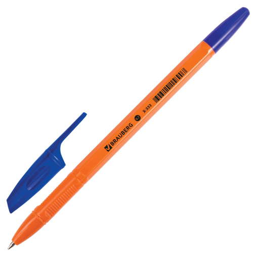 Ручка шариковая Brauberg (Брауберг) X-333 Orange, корпус оранжевый, цвет синий, узел 0,7 мм, линия письма 0,35 мм Ручка шариковая Brauberg (Брауберг) X-333 Orange, корпус оранжевый, цвет синий, узел 0,7 мм, линия письма 0,35 мм