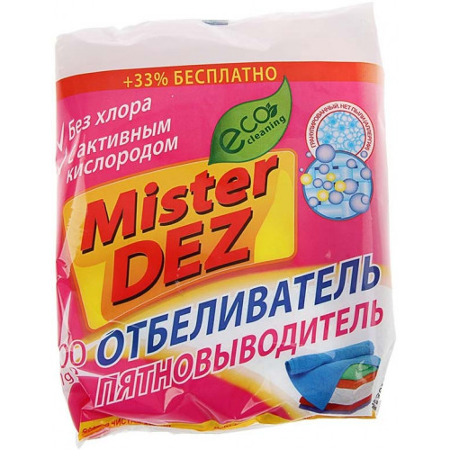 Отбеливатель-пятновыводитель Mister Dez Eco-Cleaning с активным кислородом, 300 г Отбеливатель-пятновыводитель Mister Dez Eco-Cleaning с активным кислородом, 300 г