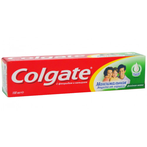 Зубная паста Colgate (Колгейт) Максимальная защита от кариеса Двойная мята, 100 мл Зубная паста Colgate (Колгейт) Максимальная защита от кариеса Двойная мята, 100 мл