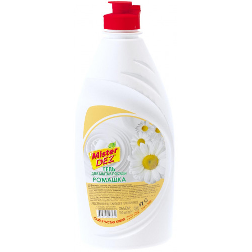 Гель для мытья посуды Mister Dez Eco-Cleaning Ромашка, 450 мл Гель для мытья посуды Mister Dez Eco-Cleaning Ромашка, 450 мл
