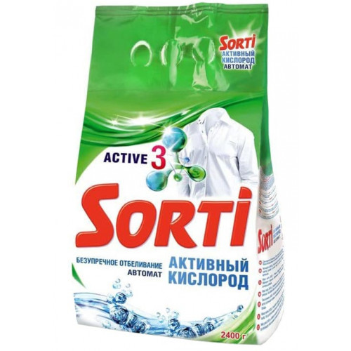 Стиральный порошок автомат Sorti (Сорти) Активный кислород, 2400 г Стиральный порошок автомат Sorti (Сорти) Активный кислород, 2400 г