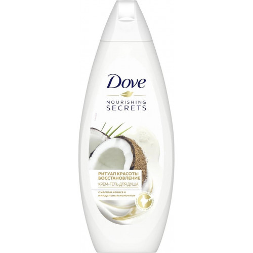 Крем-гель для душа Dove (Дав) Ритуал Красоты Восстановление с кокосом и миндальным молочком, 250 мл Крем-гель для душа Dove (Дав) Ритуал Красоты Восстановление с кокосом и миндальным молочком, 250 мл