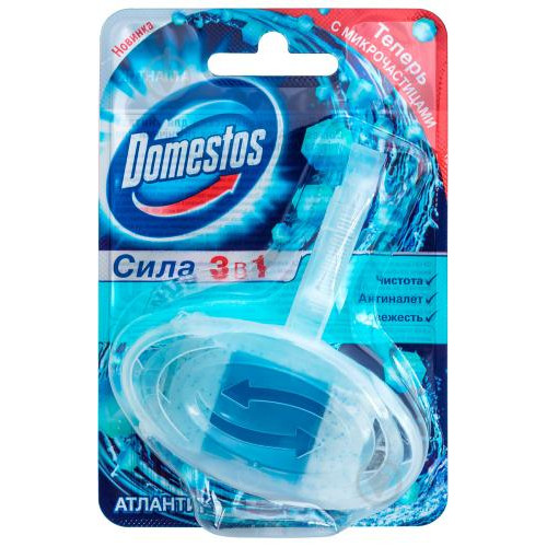 Подвесной туалетный блок Domestos (Доместос) Атлантик, 40 г Подвесной туалетный блок Domestos (Доместос) Атлантик, 40 г