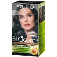 Крем-краска для волос Studio (Студио) Professional BIOcolor, тон 1.0 - Черный Крем-краска для волос Studio (Студио) Professional BIOcolor, тон 1.0 - Черный