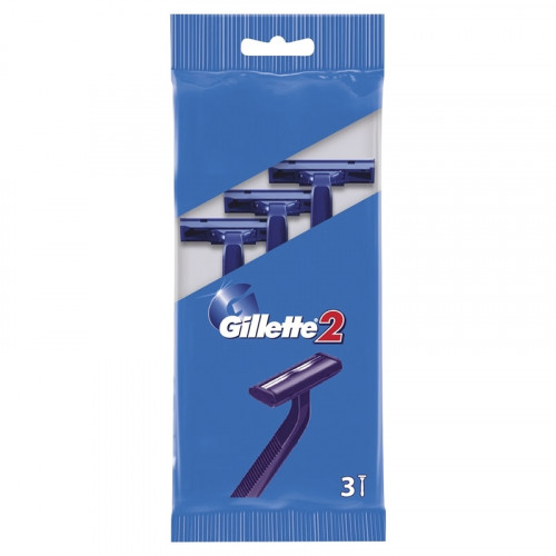 Одноразовые станки для бритья Gillette 2 (Джилет 2) (3 шт) Одноразовые станки для бритья Gillette 2 (Джилет 2) (3 шт)