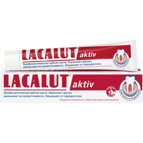 Зубная паста Lacalut (Лакалют) Aktive, 75 мл Зубная паста Lacalut (Лакалют) Aktive, 75 мл