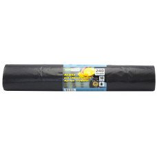 Мешки для мусора ПВД MirPack (МирПак) Стройка, черные, 240 л, 70 мкм, 10 шт