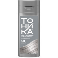 Оттеночный бальзам для осветленных и светлых волос Роколор-Тоника, тон 9.01 - Стальной Оттеночный бальзам для осветленных и светлых волос Роколор-Тоника, тон 9.01 - Стальной