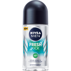 Антиперспирант шариковый мужской Nivea Men Fresh Kick, 50 мл Антиперспирант шариковый мужской Nivea Men Fresh Kick, 50 мл